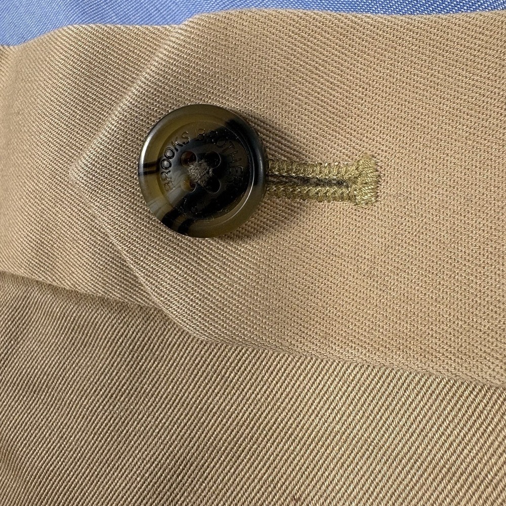 Brooks Brothers Lightweight Advantage Chino Milano Pants Mens 40x34 Khaki Tan - Picture 3 of 11
